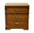 DIXIE FURNITURE Recollections Rustic Country French 28" Solid Oak Three Drawer Low Chest / Nightstand 468-513 30" High 28"...