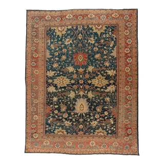 Zabihi Collection Phenomenal Large Scale Antique Sultanabad Mahal Persian Carpet - 12'2" x 15'7" For Sale