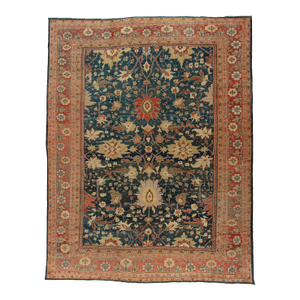 Zabihi Collection Phenomenal Large Scale Antique Sultanabad Mahal Persian Carpet