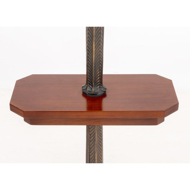 Arts and Crafts Style Mahogany Floor Lamp For Sale - Image 4 of 7