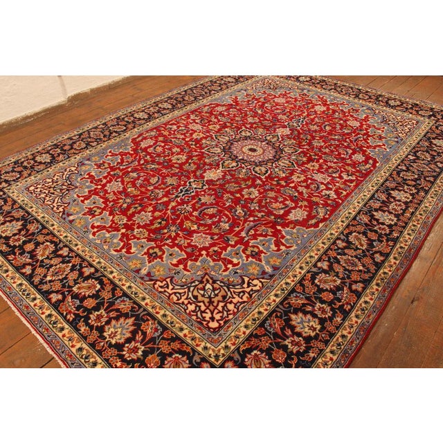 Middle Eastern Hand-Knotted Rug For Sale - Image 10 of 11