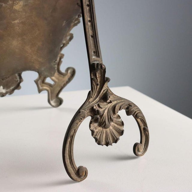 Antique Rococo Table Mirror in Bronze For Sale - Image 12 of 13