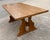 Brutalist Vintage Brutalist Trestle Dining Table For Sale - Image 3 of 12