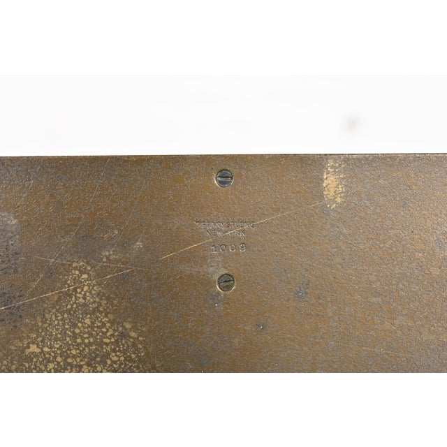 Tiffany Studios New York Zodiac Pattern Bronze Letter Rack For Sale - Image 9 of 12