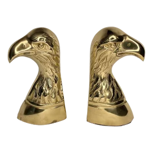 Vintage Brass Eagle Bookends- a Pair