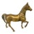 Mid-Century Brass Prancing Horse Figurine For Sale