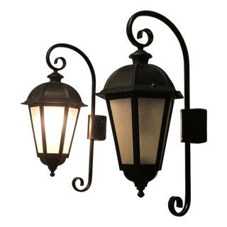 Large Entrance Door Wall Lights, 1970, Set of 2 For Sale