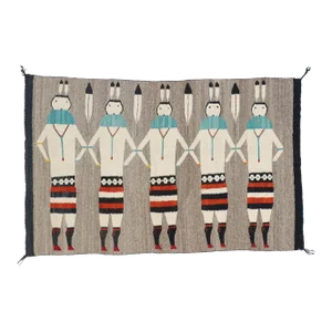 Vintage Yeibichai Navajo-Style Kilim Rug - 02'11 X 04'04