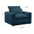 Cali Navy Performance Fabric Arm Chair For Sale In Los Angeles - Image 6 of 7