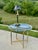 Mid-Century Hollywood Regency Maison Jansen Style Polished Chrome & Brass Glass Top End Table For Sale - Image 10 of 10