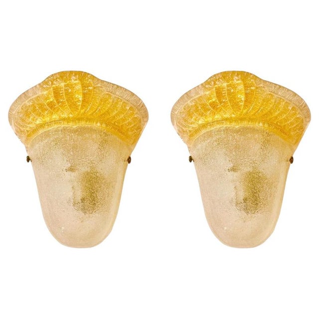 Vintage Glass Murano Wall Lights from La Murina, 1980, Set of 2 For Sale - Image 12 of 12
