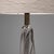 Large French Crystal Table Lamp with Sculptural Base and Silk Shade, 1960s For Sale - Image 4 of 7