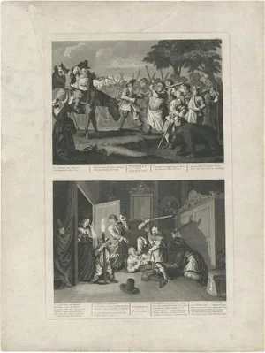 T. Cook, Illustration of Hudibras, 1810, Print