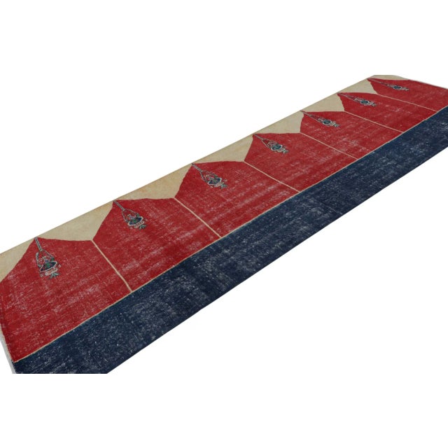 Hand knotted in wool, a vintage 4x14 Turkish runner rug circa 1950-1960 - latest to enter Rug & Kilim’s vintage...