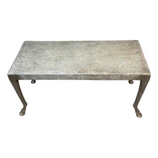 Sculptural Zoomorphic Cast Zinc Alloy Coffee Table Manner of John Dickinson For Sale