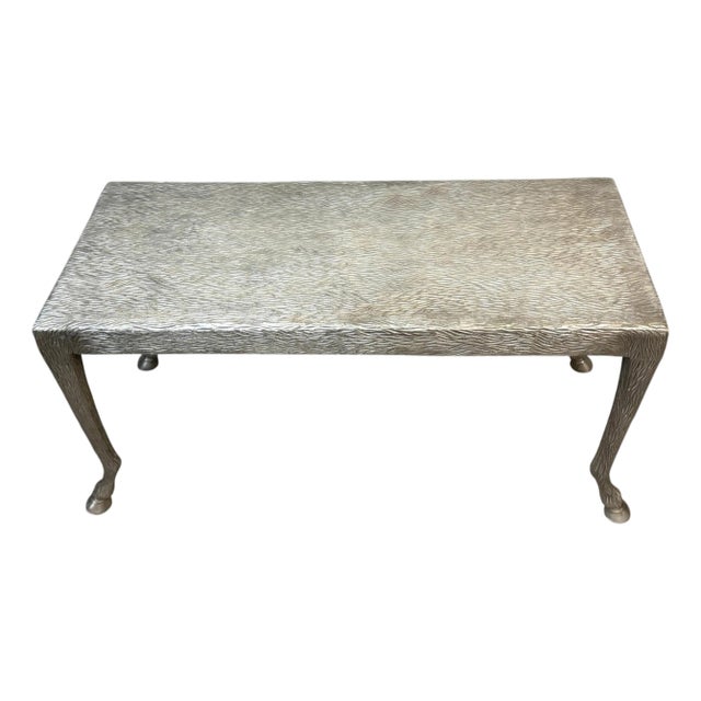 Sculptural Zoomorphic Cast Zinc Alloy Coffee Table Manner of John Dickinson For Sale