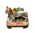 This charming vintage French-style majolica piece combines playful character with functional design. Sculpted in the...