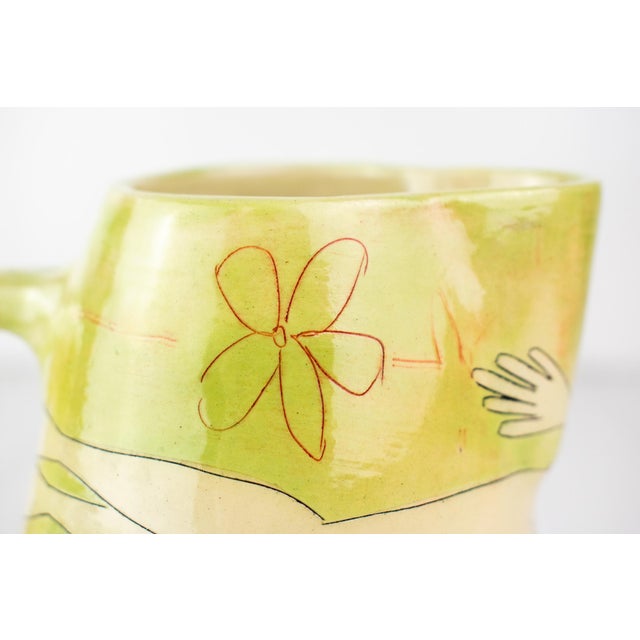 Ceramic Listed Artist Vivienne Ross Studio Art Pottery Pitcher Vase - Nude Forms For Sale - Image 7 of 16