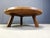Large Brutalist Round Tripod Wooden Coffee Table, 1960s For Sale - Image 9 of 15