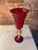 Mid-Century Modern 1970 Italian Handcrafted Red Blown Murano Glass Chalice For Sale - Image 3 of 6