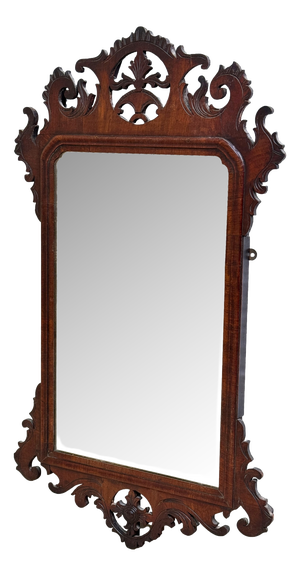 Georgian Walnut Wall Mirror, 1760s