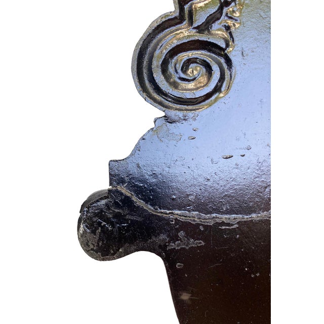 Vintage Cast Aluminum Black Wall Planter For Sale - Image 10 of 10