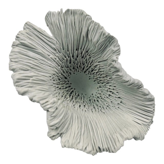 A Sea Form Hand Crafted in White Porcelain For Sale