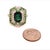 Tourmaline Tsavorite Diamond Ring 14k Gold 5.55 TCW GIA Certified For Sale - Image 10 of 12