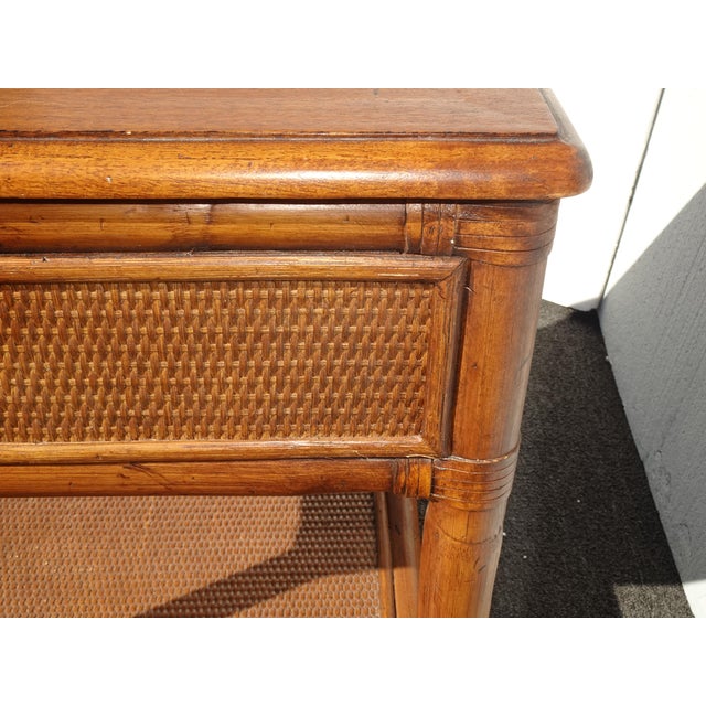 Braxton Culler Summer Retreat 1 Drawer Brown Hardwood Coastal Nightstand For Sale In Los Angeles - Image 6 of 13