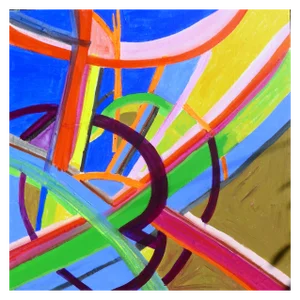Martha Holden Modern Painting on Canvas "Stella"