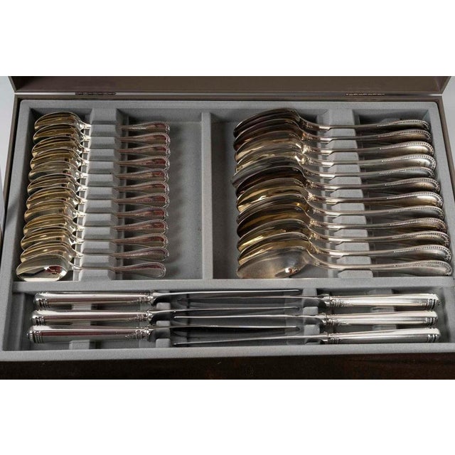 Metal Large Christofle Service in Original Box, Set of 2 For Sale - Image 7 of 9