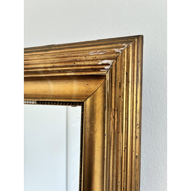 Gold Pair of Antique Danish Giltwood Wall Mirrors, Late 19th Century For Sale - Image 8 of 14