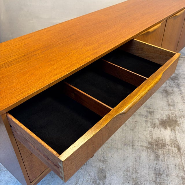 British Teak Sideboard with Sculpted Handles, 1960s For Sale - Image 9 of 16