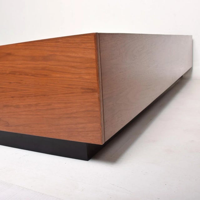 Pablo Romo for Ambianic Custom Bed Frame Cal King Walnut Platform Frame For Sale - Image 4 of 9