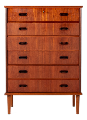 Mid-Century Scandinavian Modern Teak Dresser, 1960s