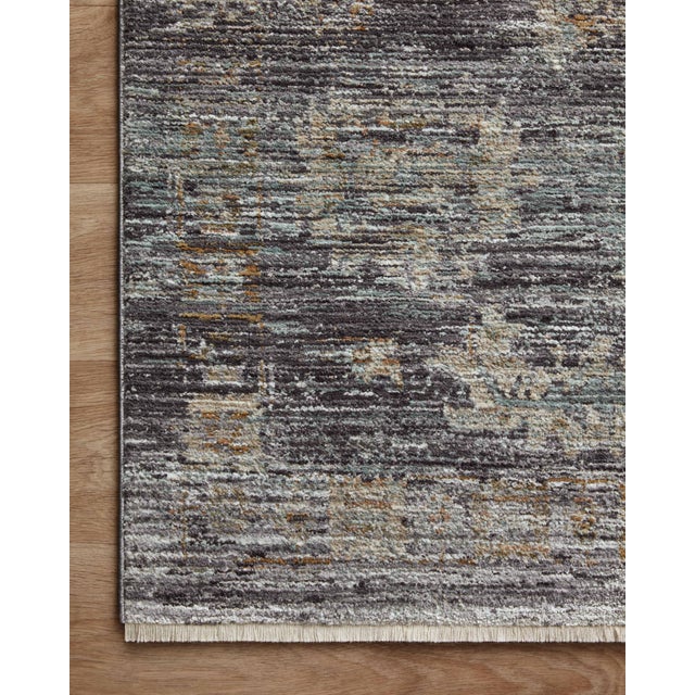2020s Jean Stoffer x Loloi Katherine Ink / Jade 2'-7" x 10'-0" Runner Rug For Sale - Image 5 of 10