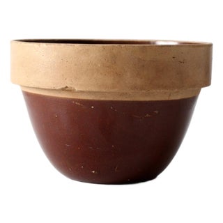 Antique American Stoneware Mixing Bowl For Sale