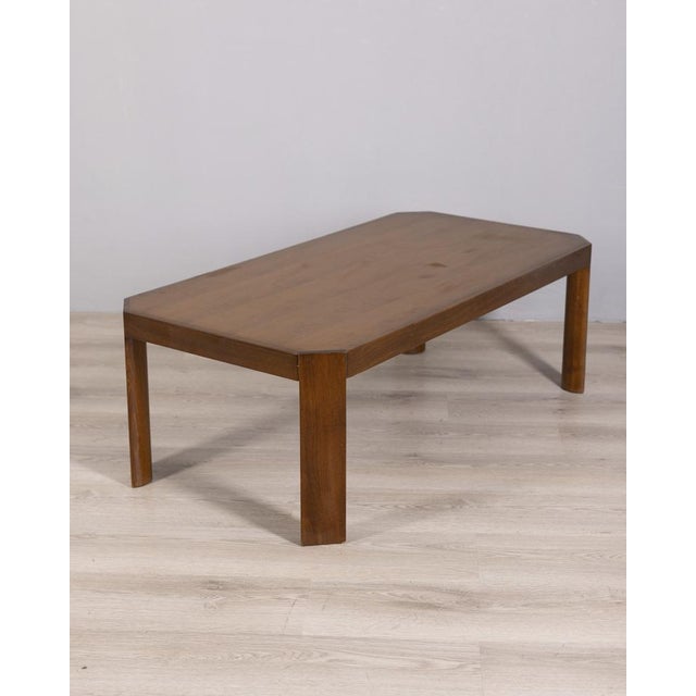 Vintage Walnut Coffee Table, Italy, 1960s For Sale - Image 11 of 11