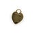 This is a blank Tiffany & Co. 18k gold charm, an iconic piece reminiscent of a luggage tag shaped like a heart. This...