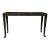 Baker Dark Walnut Finished Console Table Base For Sale