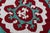 Red Vintage Hand Embroidered Suzani Wall Hanging, 1920s For Sale - Image 8 of 18