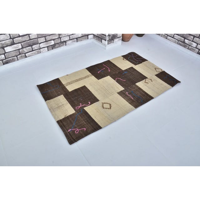 Handmade wool carpet in Turkish Anatolia , Vintage Oushak Rug,Turkish Vintage Anatolian Rug, Handmade wool Rug . One Of...