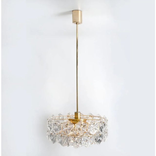 German Crystal and Gilt Metal Chandeliers from Kinkeldey, Set of 2 For Sale - Image 11 of 14