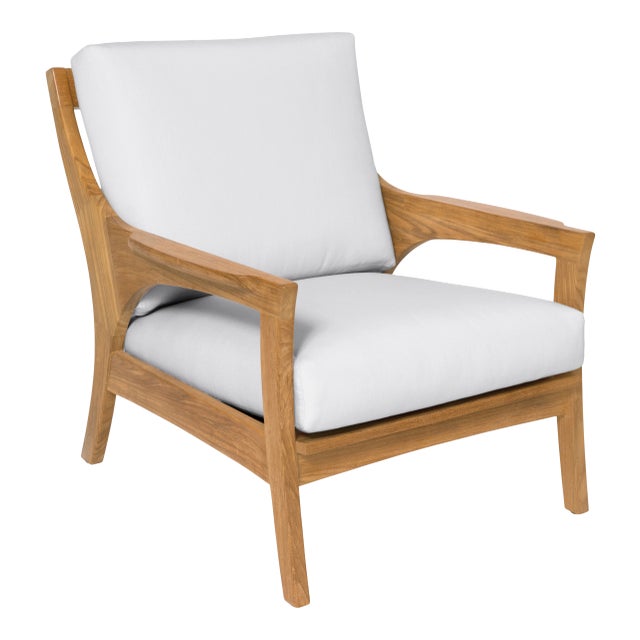 Giati Rinato Lounge Chair in Natural Canvas For Sale