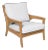 Giati Rinato Lounge Chair in Natural Canvas For Sale
