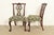 Romweber Antique Chippendale Carved Mahogany Dining Chairs, Set of Four For Sale - Image 11 of 13