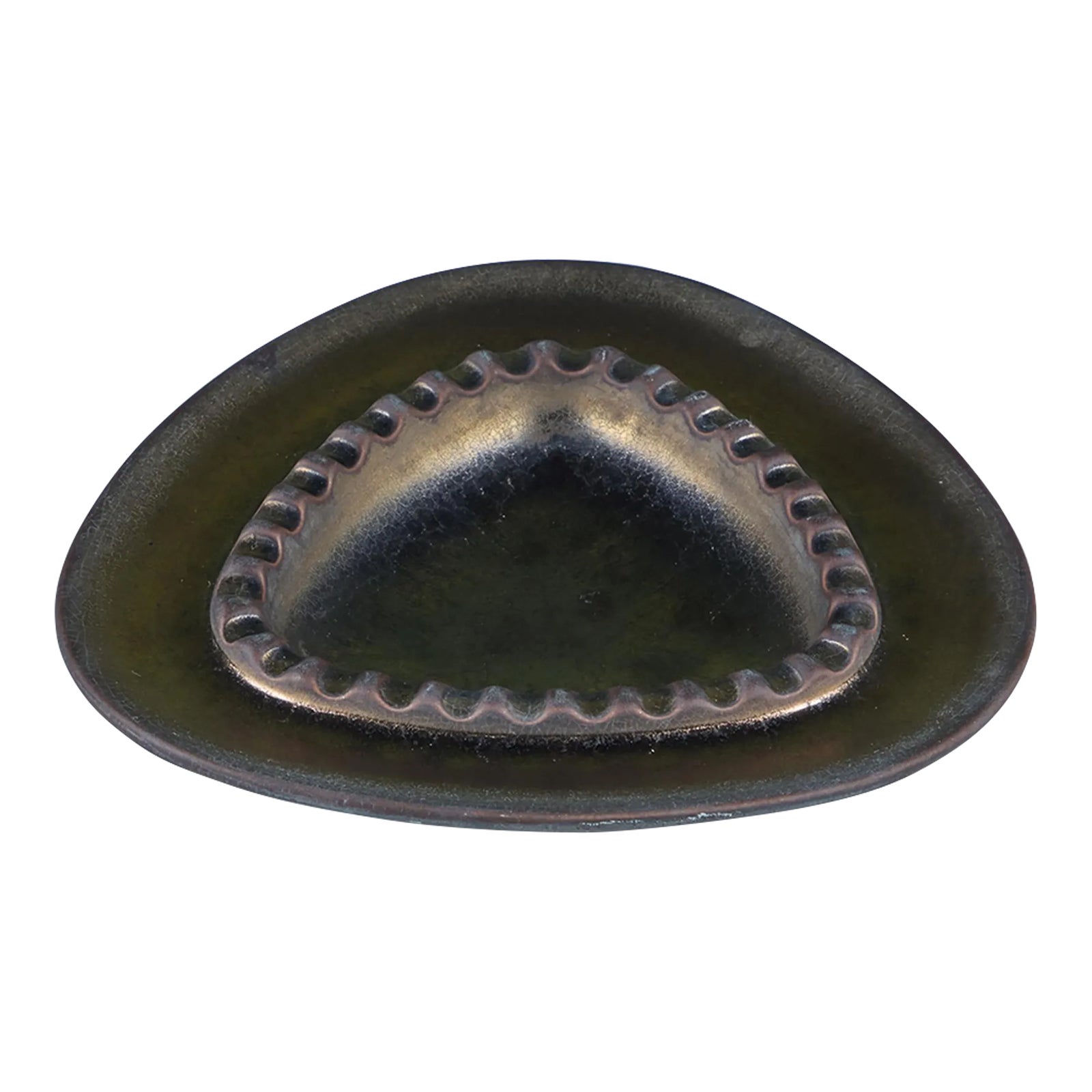Franciscan Earthenware Triangular Ashtray | Chairish
