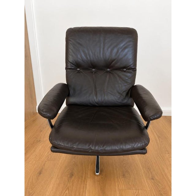Made in Denmark and designed by Werner Langenfeld for Esa Mobler, a stunningly beautiful lounge chair, upholstered in soft...
