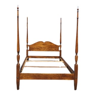 Cushman Colonial Maple 4-Poster Full Bed – 1940s Vintage American Craftsmanship For Sale