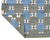 Casa Cosima Handwoven Cotton Area Rug, Grey, Sky Blue, Green and Cream Geometric Dhurrie - 8'x10' For Sale - Image 4 of 13